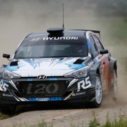 Hyundai New Generation i20 R5 runs Winmax Brake Pads in Corsica WRC Rally